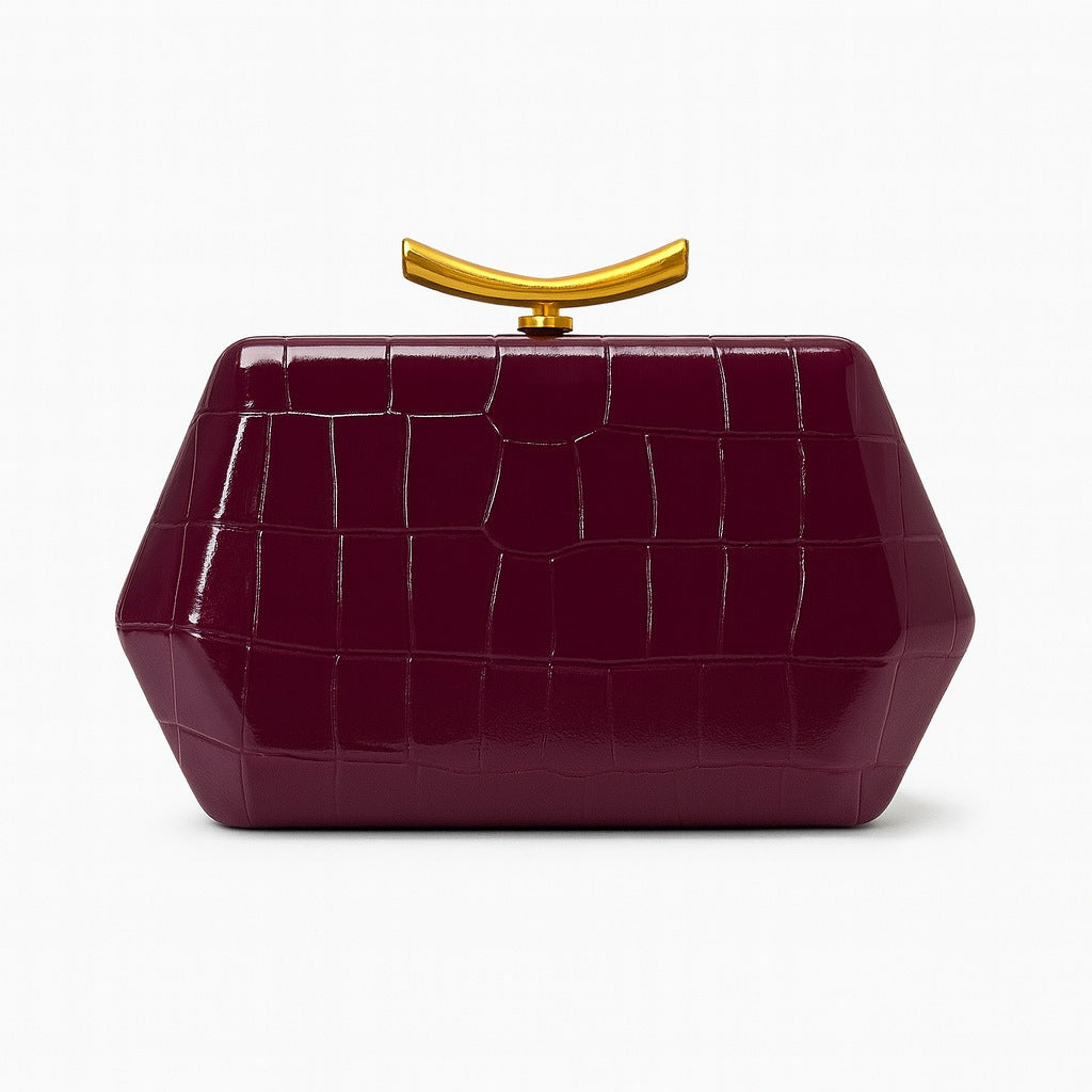Women's Crocodile Pattern Clutch Fashion Wedding Dinner Bag
