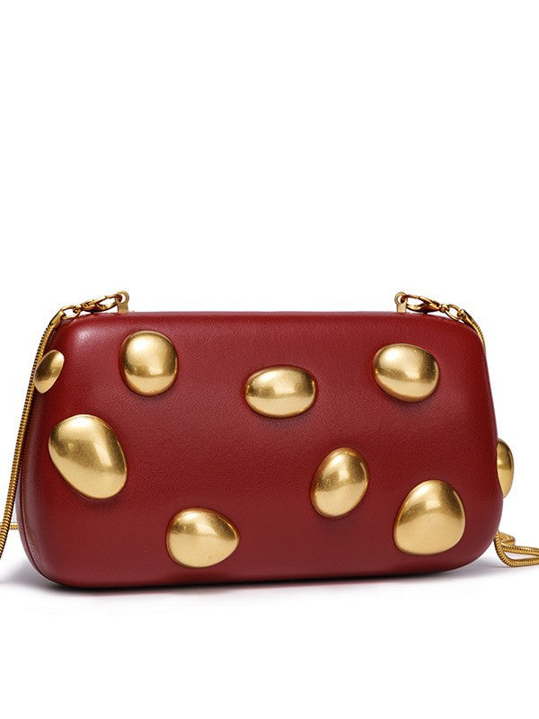 Women's Design Retro Underarm Textured Mobile Fashion Small Square Bag