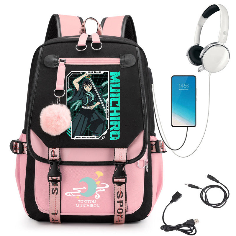 No Hours Transparent High University Style Large College Student Schoolbag