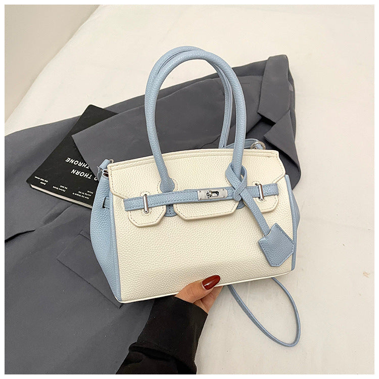 Women's Spring High-grade Contrast Color Portable Platinum Pouch Women's Messenger Bag