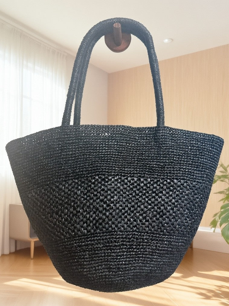 Women's Raffia Portable Hand Crocheting Woven Seaside Vacation Women's Handbag