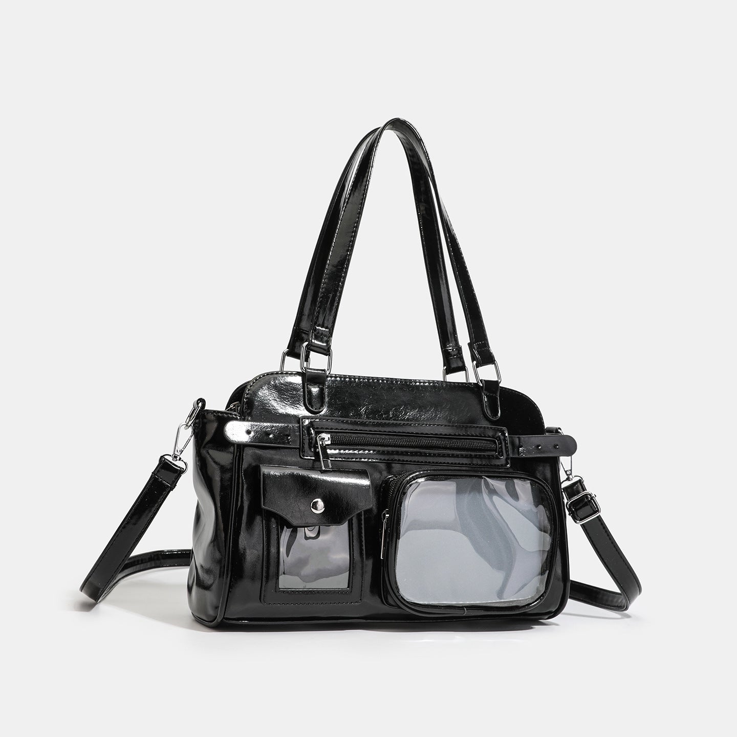 Women's Retro Cartoon Niche Large Capacity Commuter Dark Backpacks