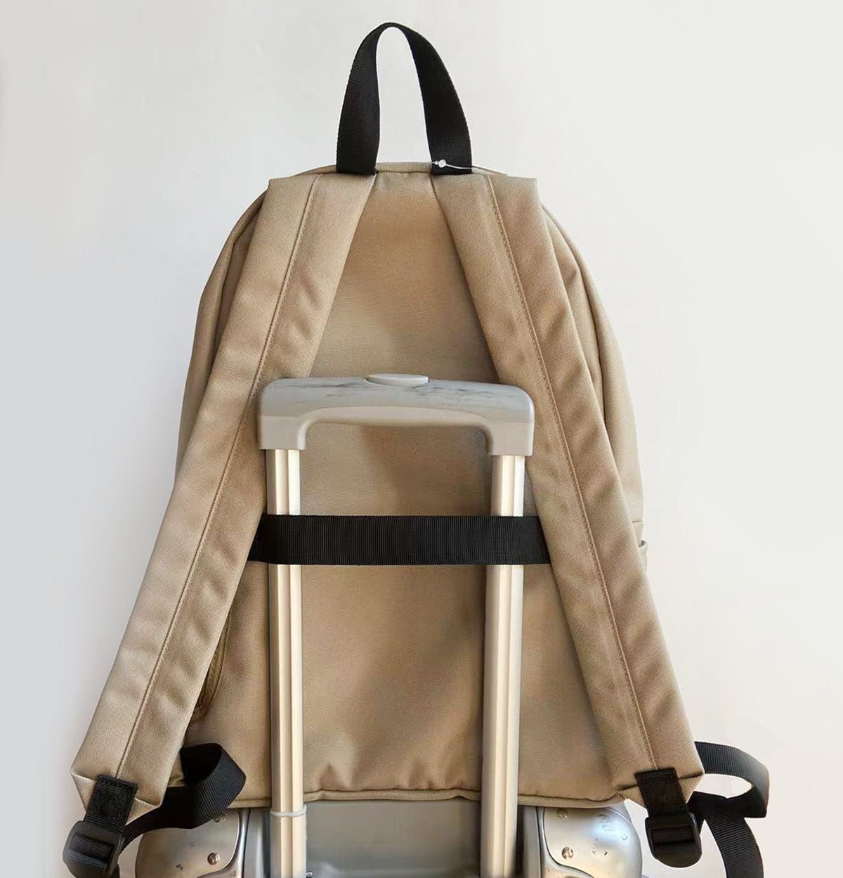Men's Style Solid Color Simple Schoolgirl Large Printing Backpacks
