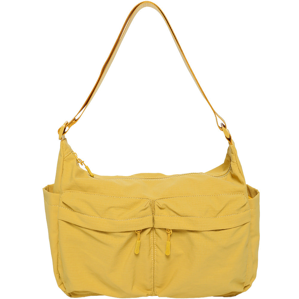 Women's & Men's Nylon Neutral Lightweight Waterproof Large Capacity Women's Shoulder Bag