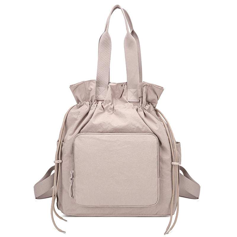 Elegant Multifunctional Large Capacity Drawstring Portable Women's Shoulder Bag