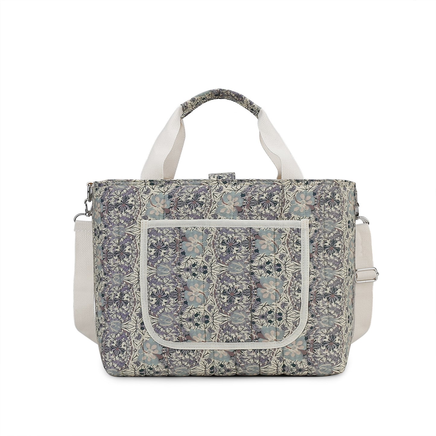 Floral Print Mom Outing Large Capacity Mummy Bag