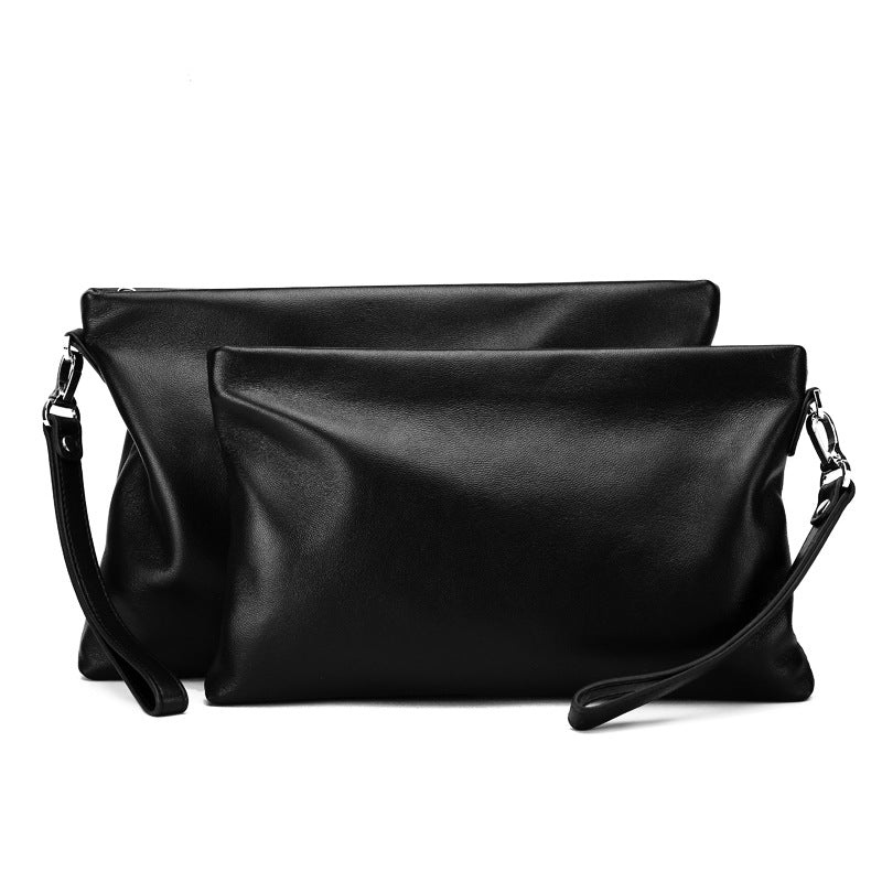 Men's Large Capacity Simple Top Layer Cowhide Bags