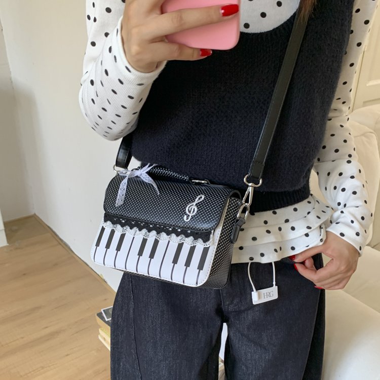 Women's Fashion Lace Piano Note Polka Dot Women's Messenger Bag