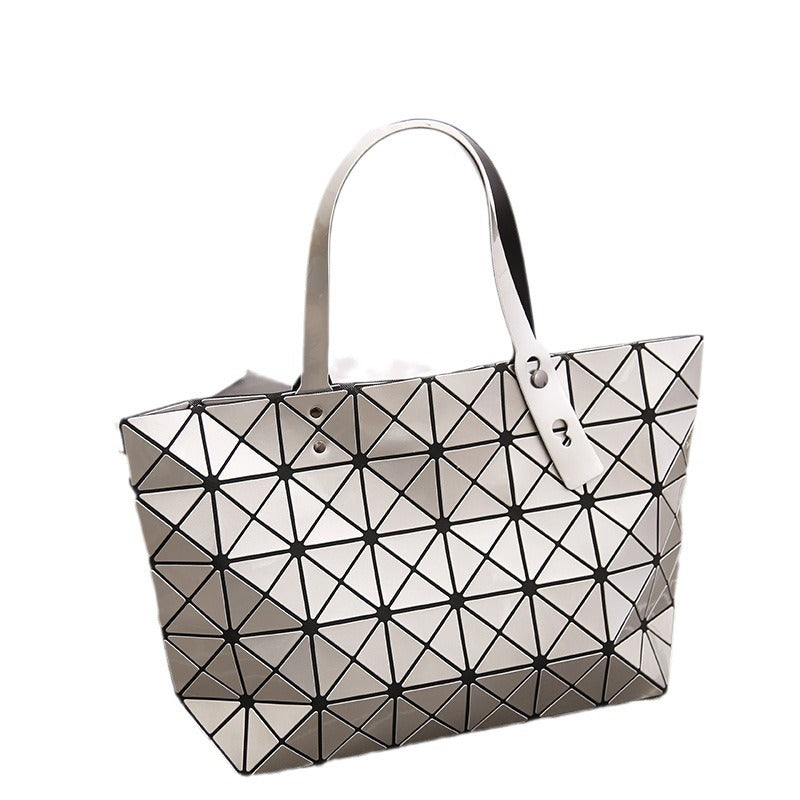 Women's Fashion Simple Single Rhombus Variety Geometric Women's Shoulder Bag