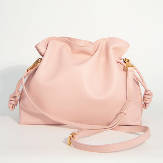 Women's Drawstring Lucky Design Advanced Simple Pleated Bags