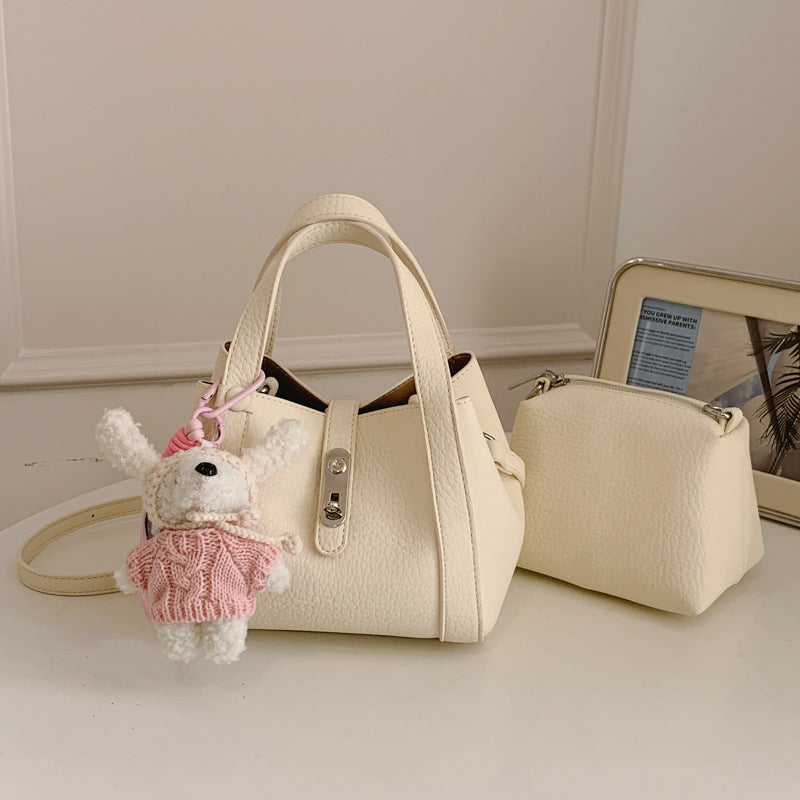 Fashion Large Capacity Litchi Pattern Underarm Bags