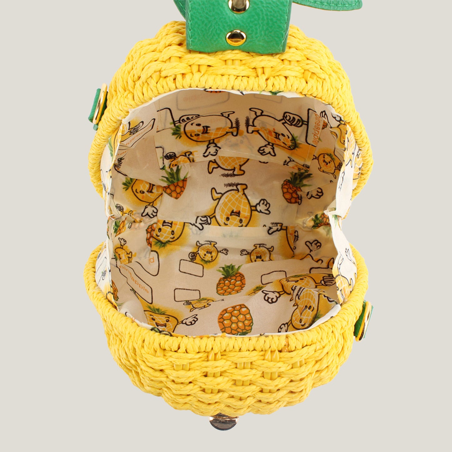 Pastoral Style Pineapple Vacation Rattan Weave Fruit Women's Messenger Bag