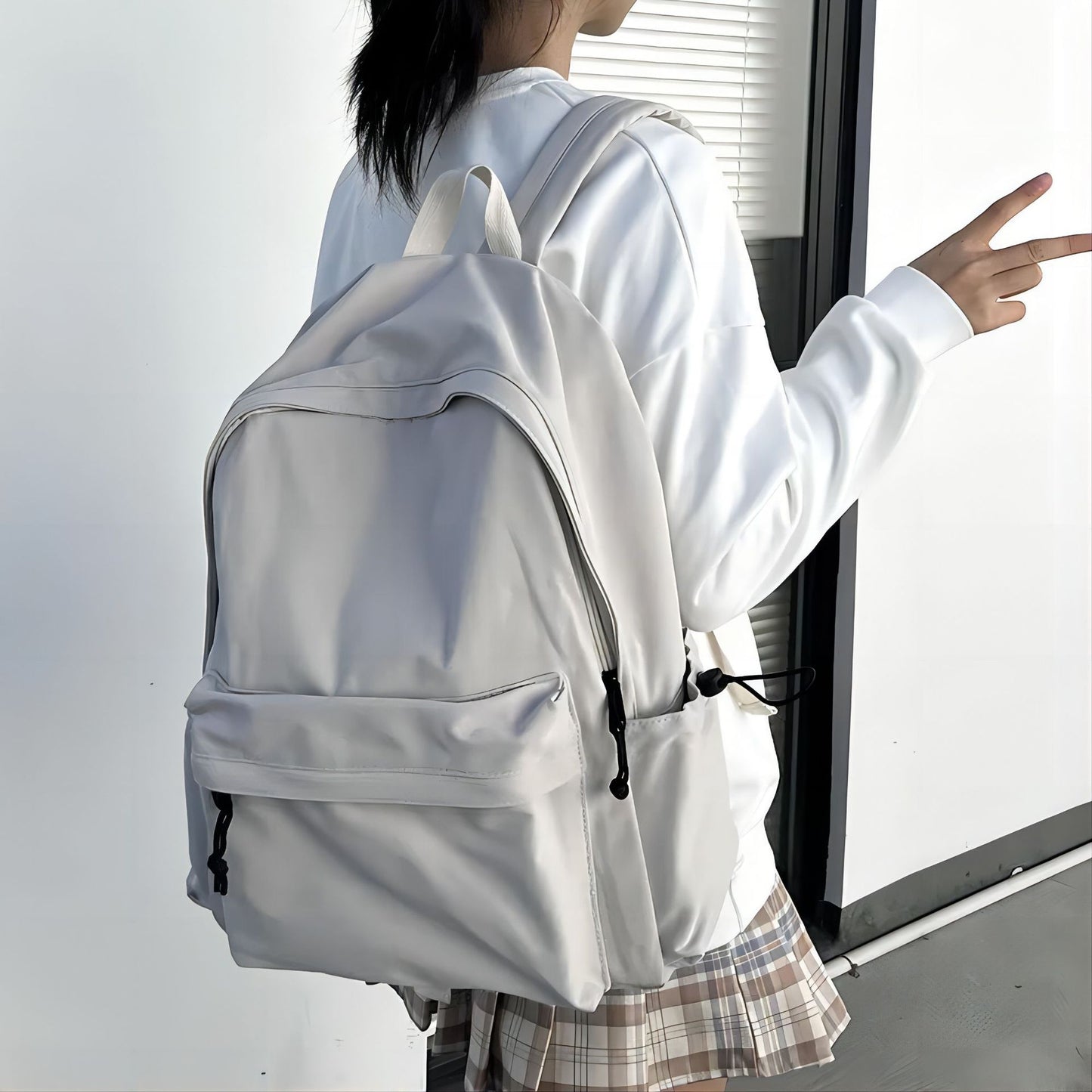 Men's Simplicity Large Capacity Style Junior High Leisure Backpack