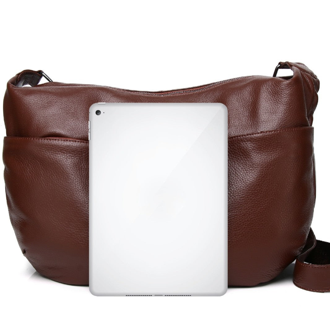 Korean Leather Large Top Layer Cowhide Handbags