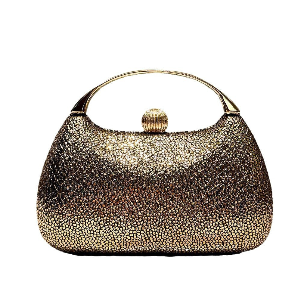 Women's Personalized Shiny Surface Fashionable Elegant Clutch Dinner Bag