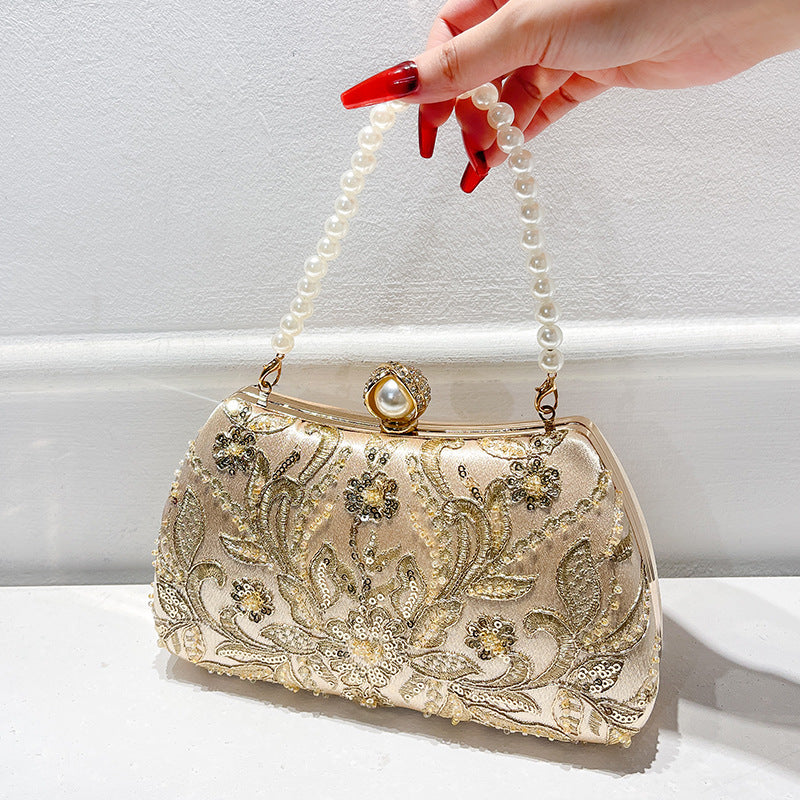 Embroidery Chain Hand Chinese Style Cheongsam Formal Dress Handbags