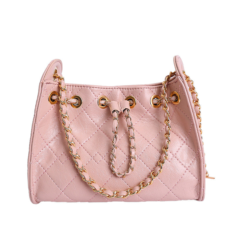 Women's Drawstring Underarm Light Luxury High Sense Women's Messenger Bag