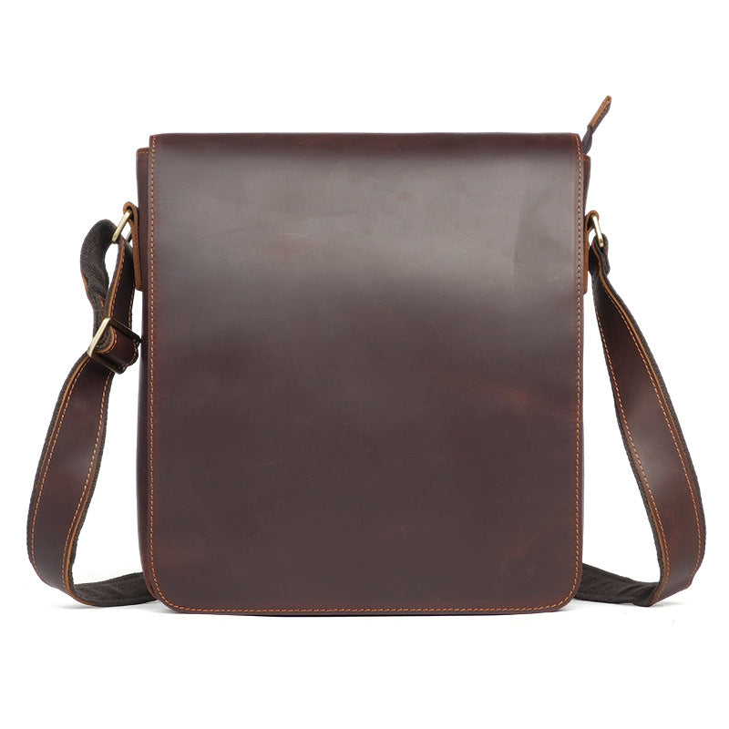 Men's Leather Portable Retro Textured Collection Men's Shoulder Bag