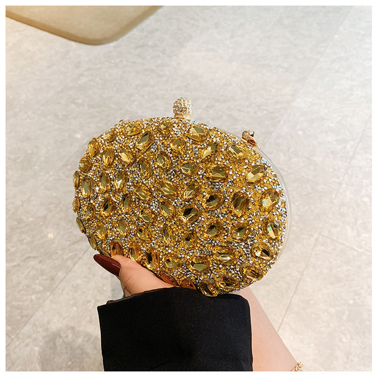 Women's Diamond Fashion Banquet Dress Full Dinner Bag