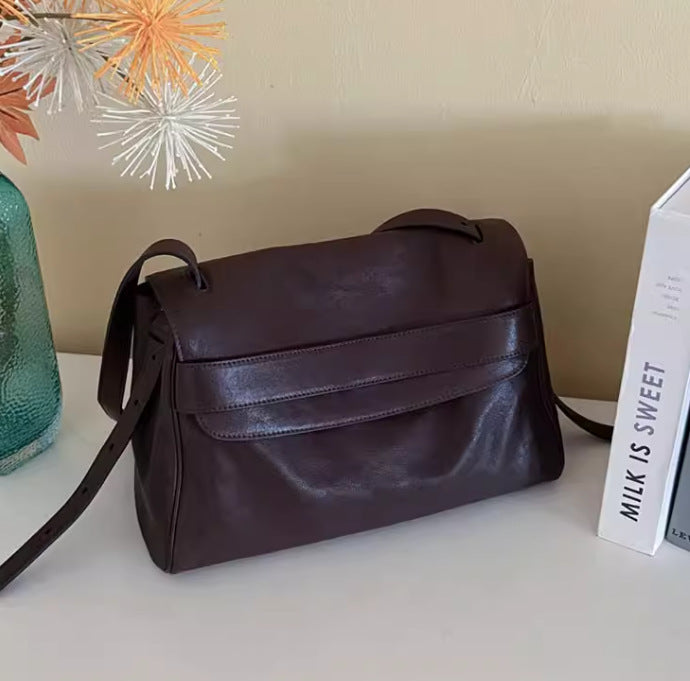 Women's Niche Free Retro Commuter Large Capacity Versatile Women's Messenger Bag