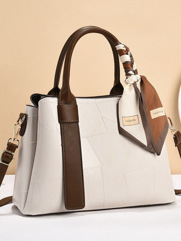 Women's Retro Fashion Mom Texture Embossed Large Women's Handbag
