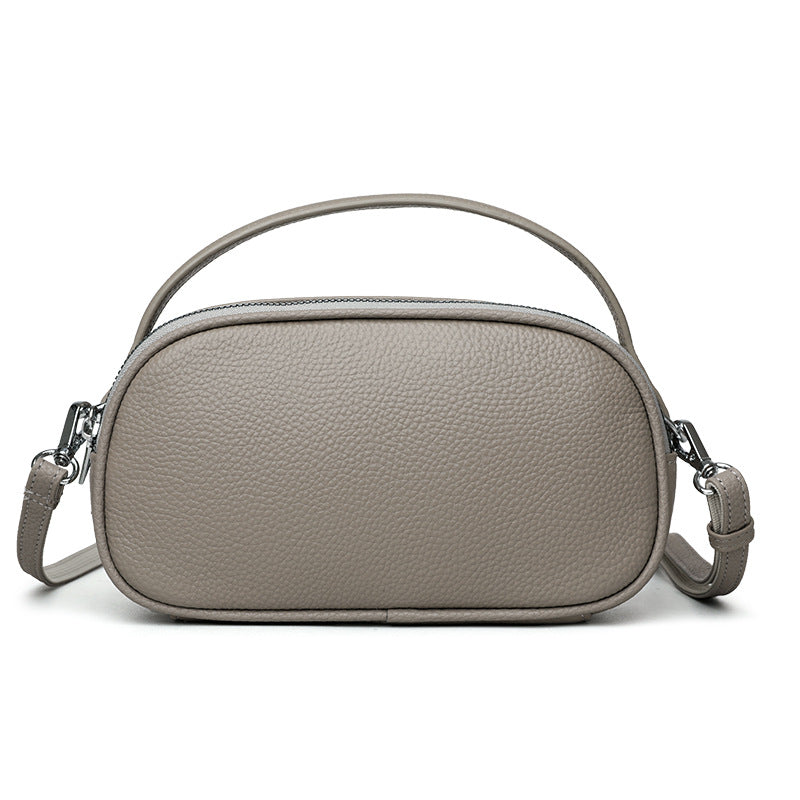 Women's Korean Style First Layer Cowhide Pouch Fashion Bags