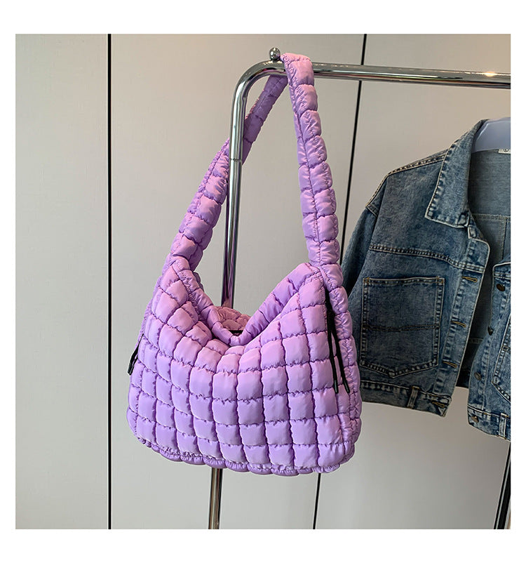 Pleated Cloud Fashion Pull Large Capacity Cotton Tote Bags