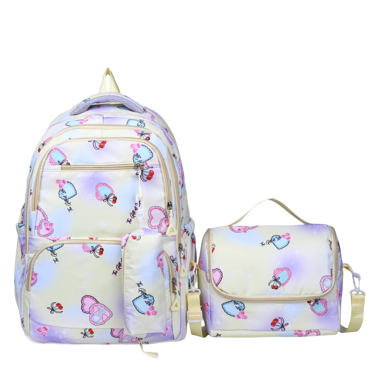Three-piece Junior High Starry Sky Iti Primary School Bag
