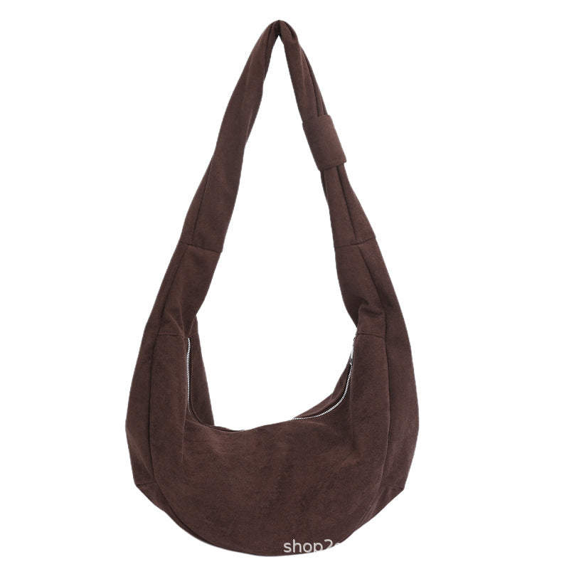 Korean Style Autumn Lightweight Dumpling Large Women's Messenger Bag
