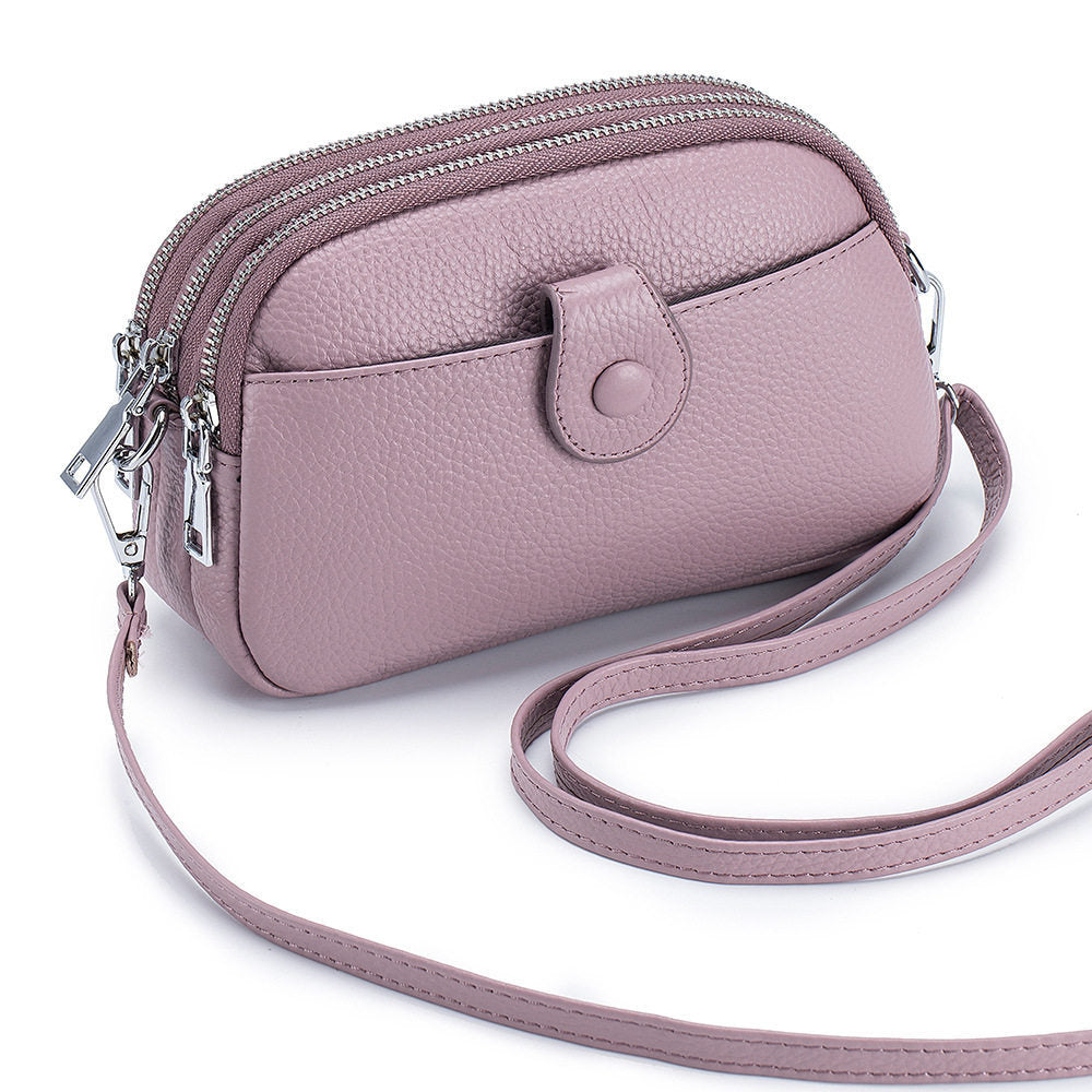 Women's Simple Mom Mobile Mini High Sense Cow Women's Messenger Bag