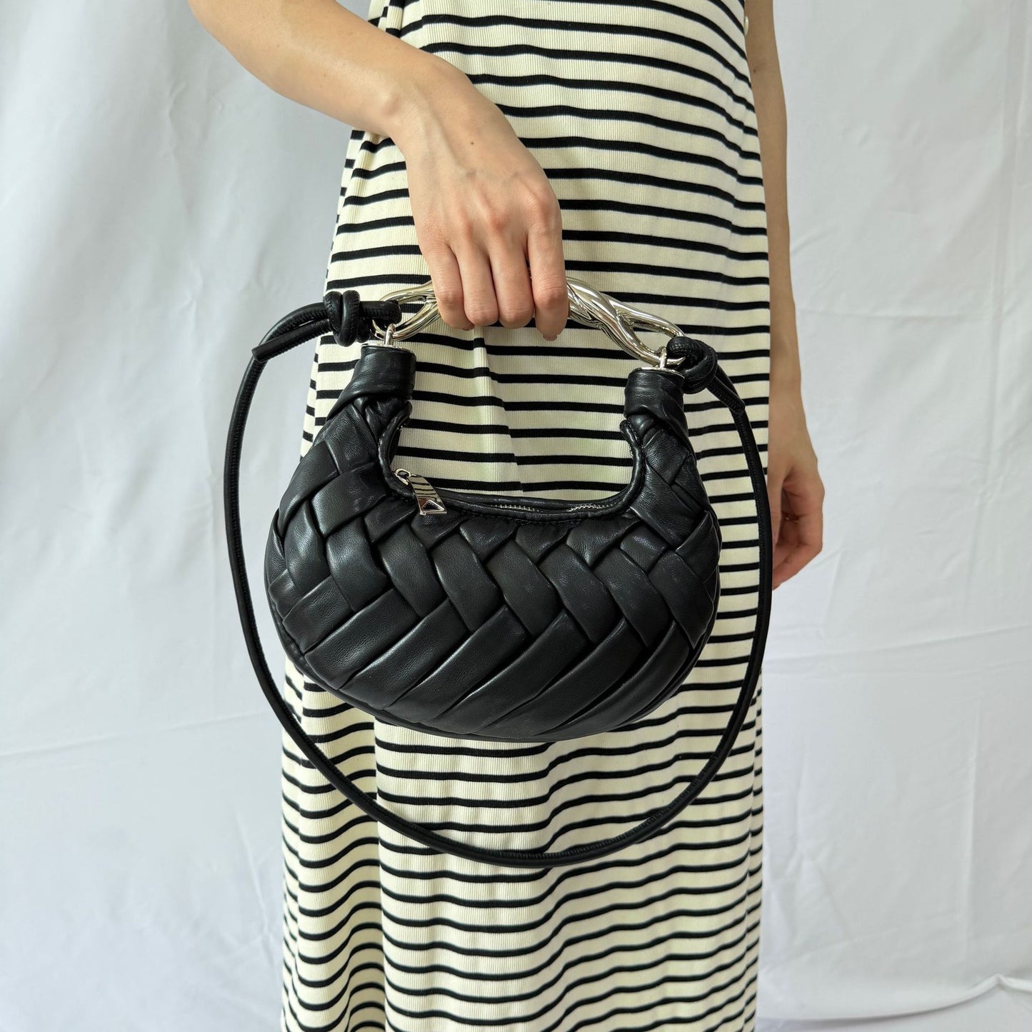 Women's Bird's Nest High Sense Woven Sardine Dinner Bag