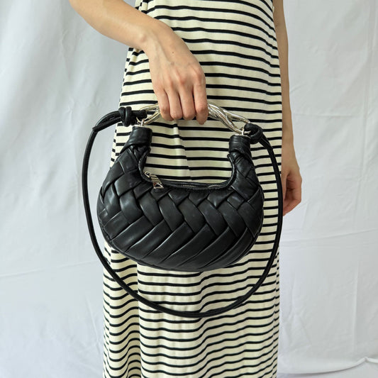 Women's Bird's Nest High Sense Woven Sardine Dinner Bag