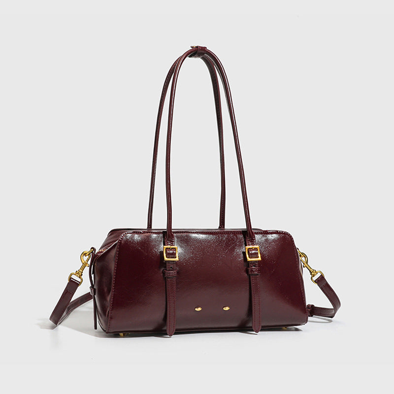 Women's Style Design Light Luxury Portable Underarm Bowling Fashion Tote Bag