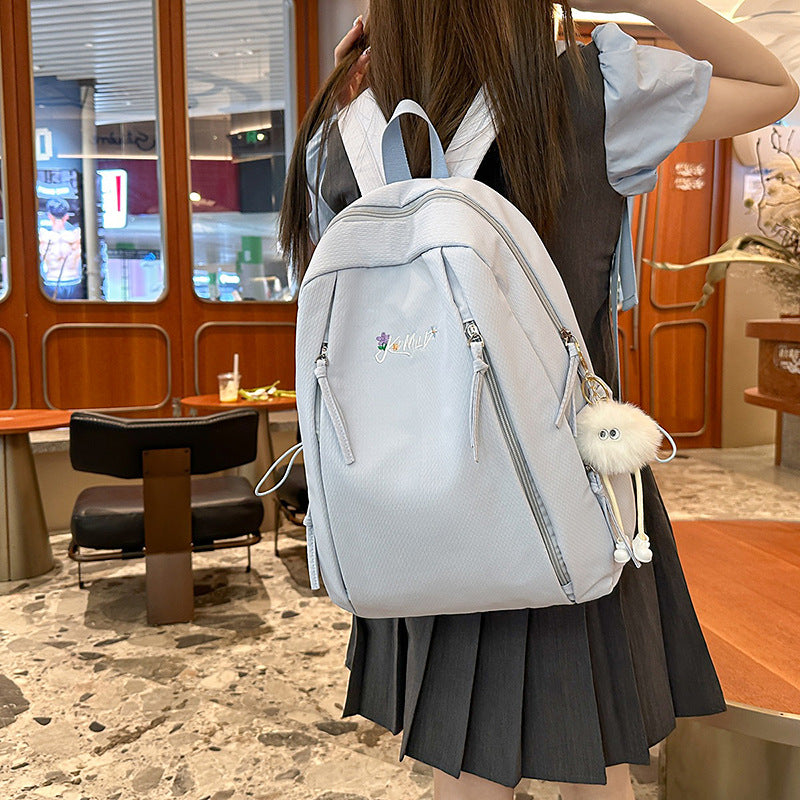 Korean Style Good-looking Fresh Sweet Primary Secondary Lightweight Large Leisure Backpack