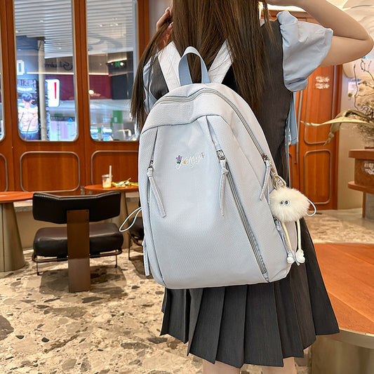 Korean Style Good-looking Fresh Sweet Primary Secondary Lightweight Large Leisure Backpack