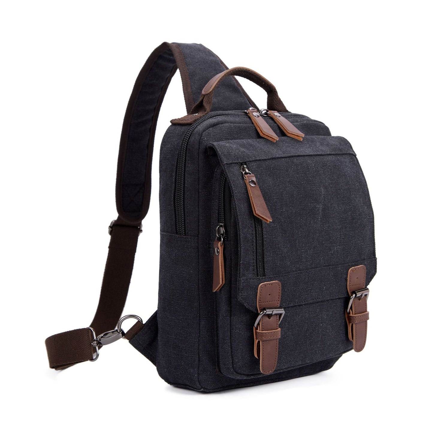 Men's Large Capacity Canvas Commuter Lightweight Men's Chest Bag