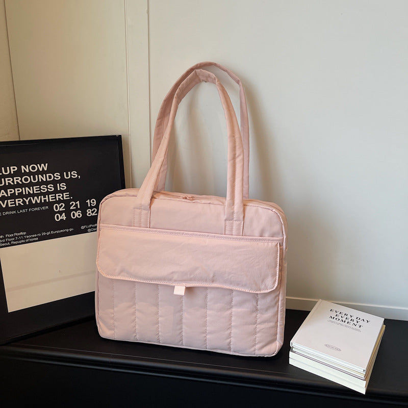Simple Fashion Protective Computer College Commuter Portable Female Laptop Bag
