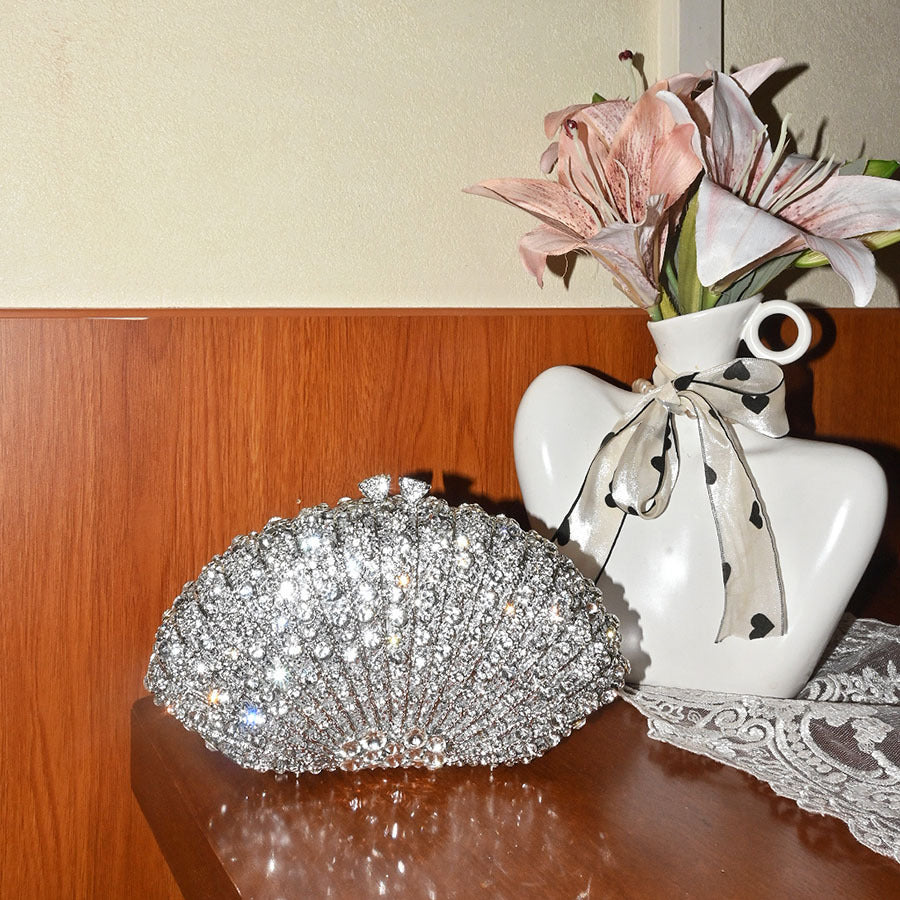 Elegant Simple Light Luxury High-grade Crystal Women's Clutch