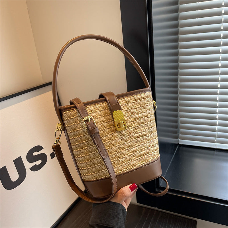 Knitting Female Advanced Texture Straw Fashion Women's Messenger Bag
