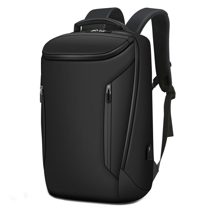 Men's Derm Lightweight Simple Large Capacity Waterproof Business Backpack