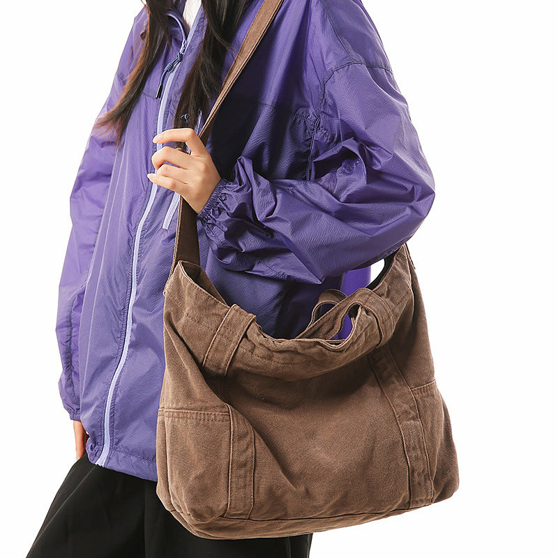 Women's Large Capacity Canvas Retro Literary Fashion Bags