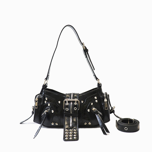 Women's Locomotive Punk Rivet Style Underarm Retro Bags