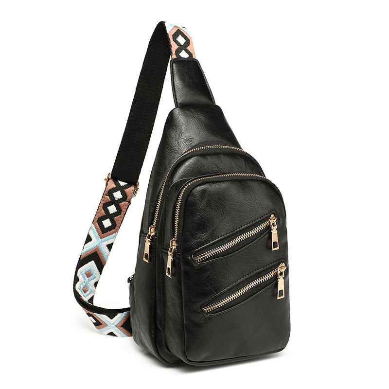 Women's Retro Simple Large Capacity Fashion Full Women's Chest Bag, Fanny Pack