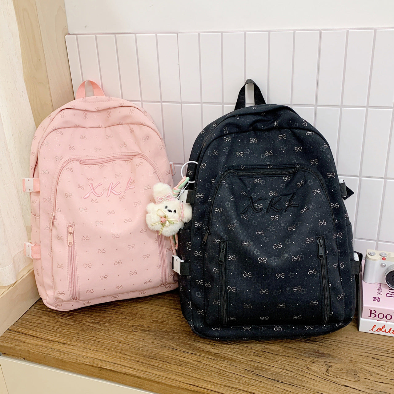 Cute Female Korean Junior High Class Large College Student Schoolbag