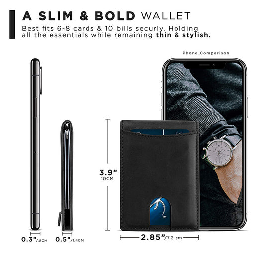 Men's Credit Leather Swiping Short American Gold Men's Wallet
