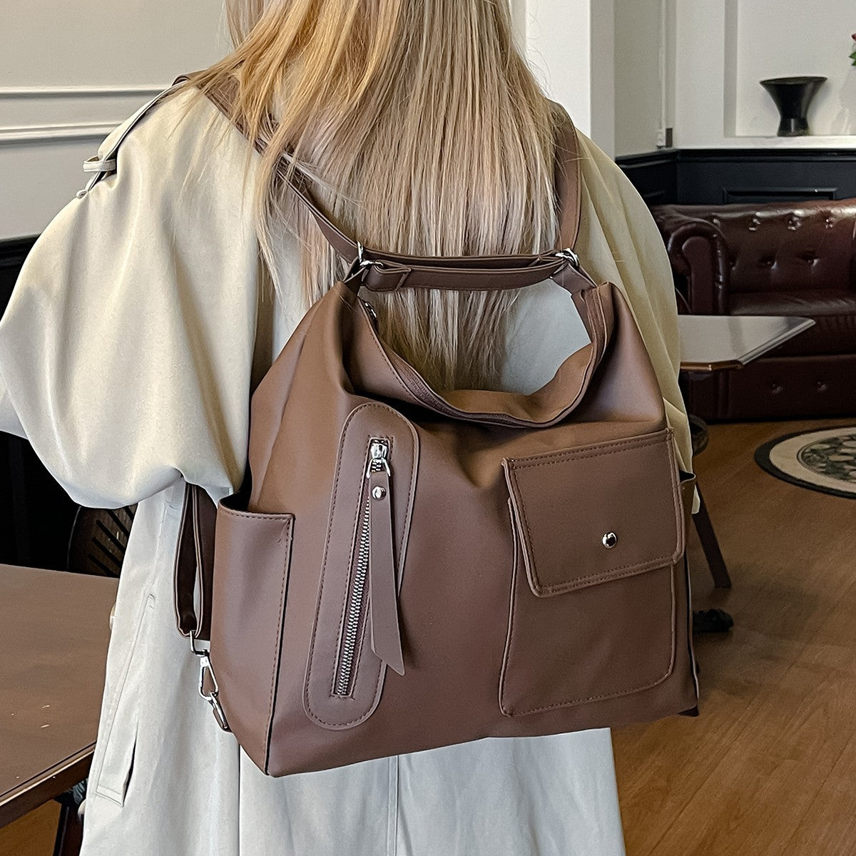 Women's Commuter Retro Fashion Can Be Two Women's Shoulder Bag