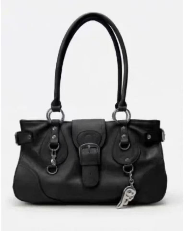 Durable American Retro Easy Matching Motorcycle Women's Shoulder Bag