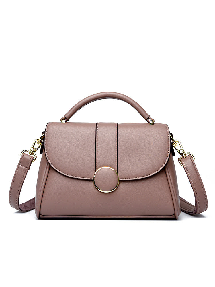 Women's Cheap Selling Magnetic Snap Box Simple Leather Bags