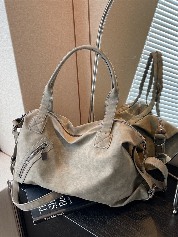 Women's Frosted Large Capacity High-grade Underarm Simple Women's Messenger Bag