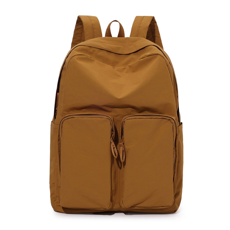 Women's Lightweight Large Capacity Storage Pleated Washed Leisure Backpack
